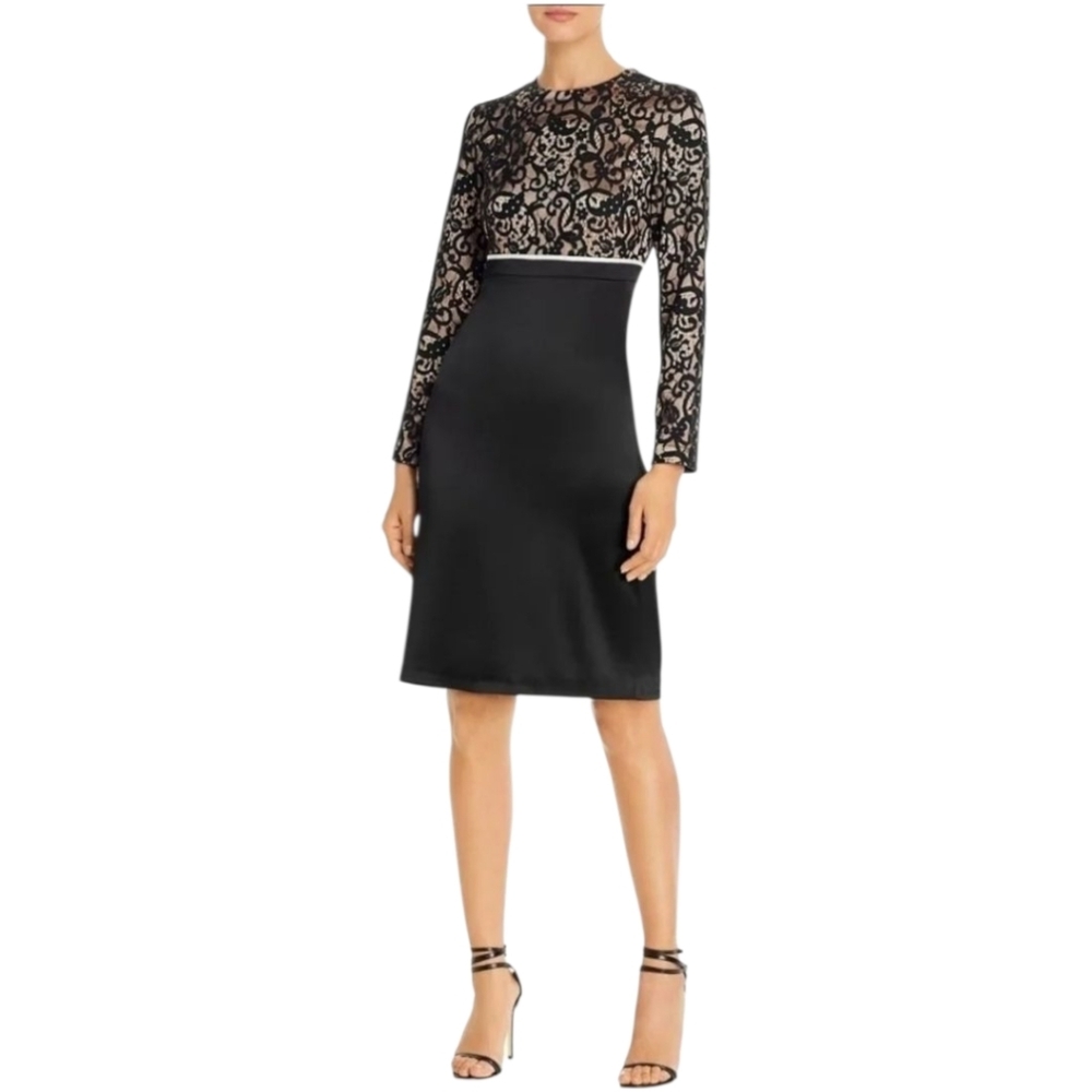 Tory Burch Lace Color Block Knee Length Dress